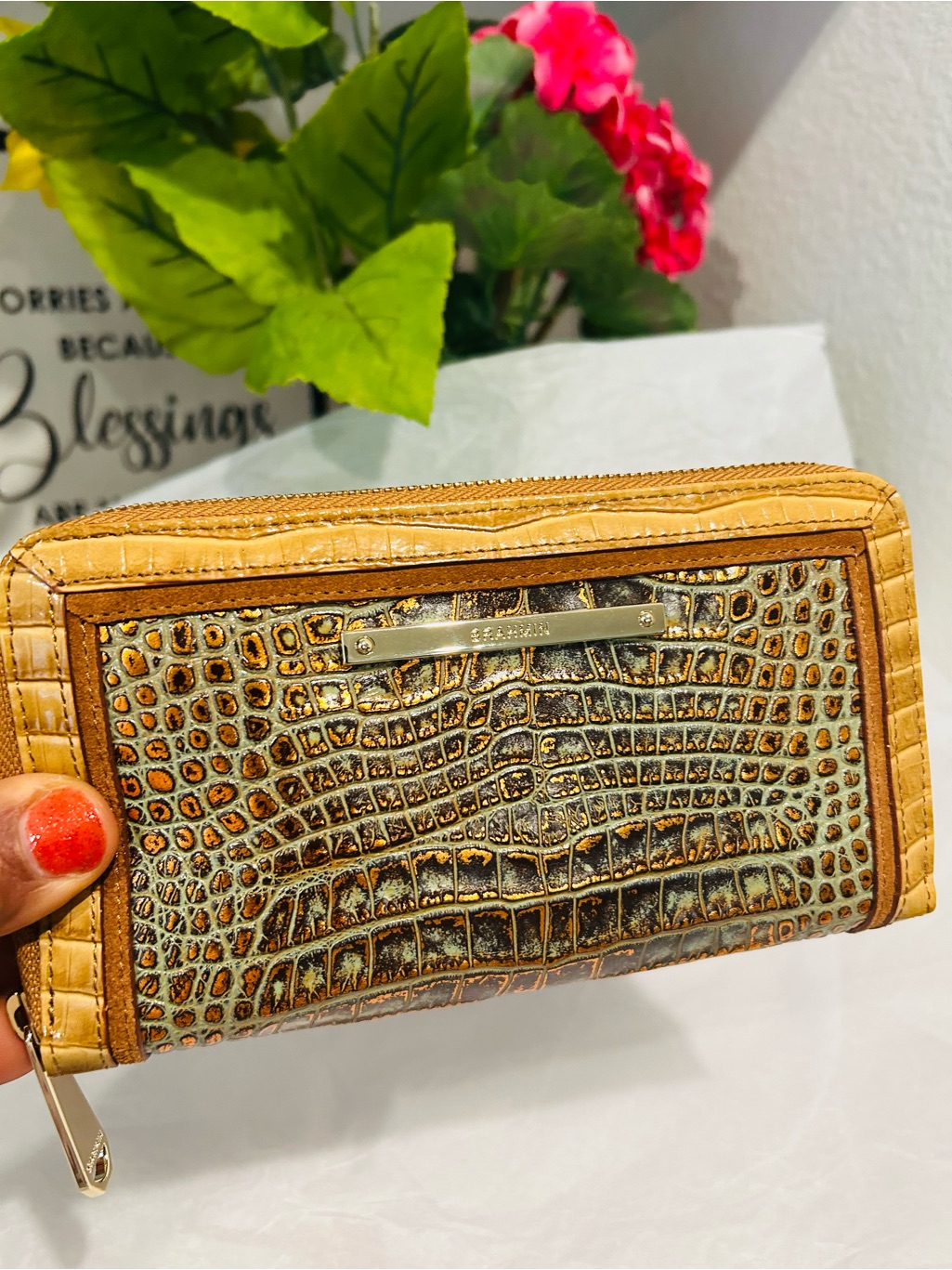 Brahmin Turquoise Tiete Suri